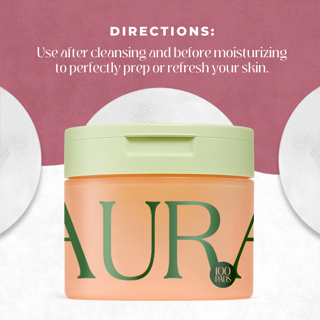 Toner Radiance Pads by Allaura Beauty